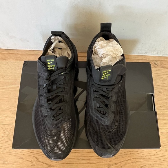 NIKE • NIB Nike Double Stacked black sneaker size 12 - Picture 6 of 9